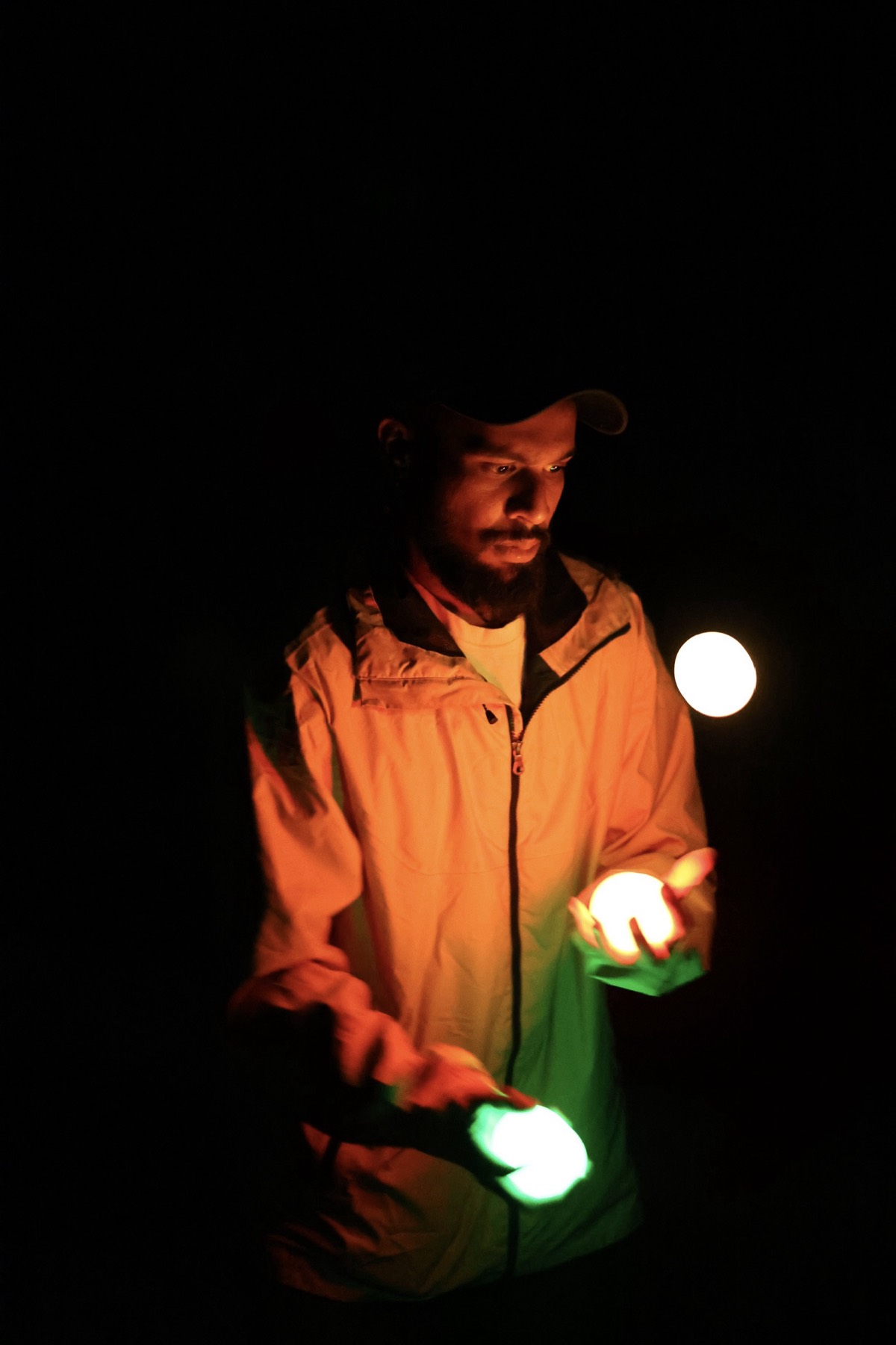 Light play at night