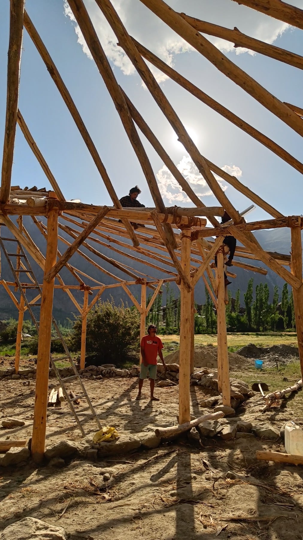 Raising the roof frame